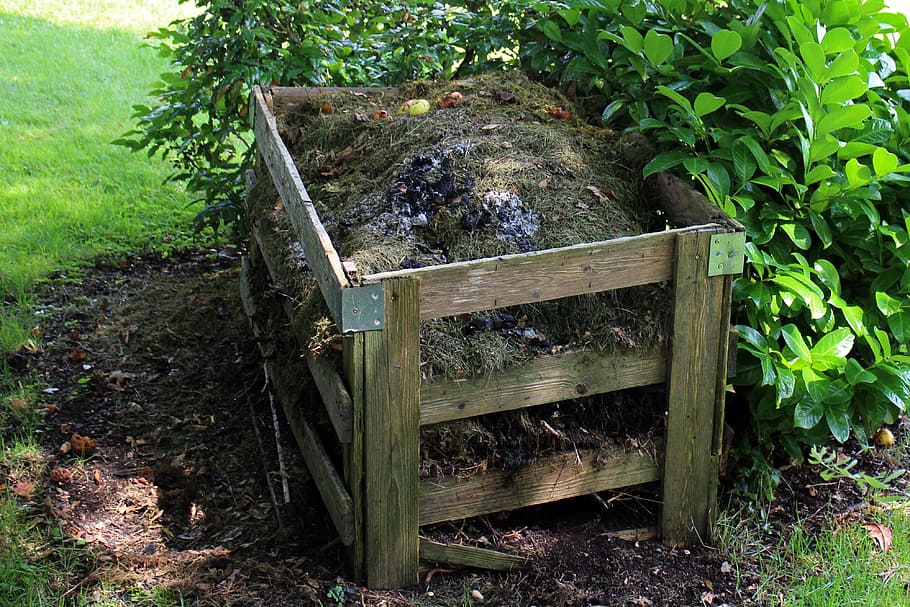 brown, wooden, plant box, green, compost, garden, waste, bio, nature,  garden helpers | Pxfuel