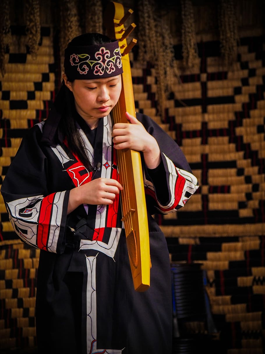 Musical, Player, Performance, Ainu, musical player, people, cultures, religion, honor Guard, men