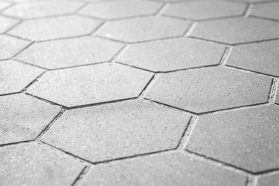 grey sidewalk, geometric, background, concrete, pavement, sidewalk, hexagon, gray, grey, backgrounds
