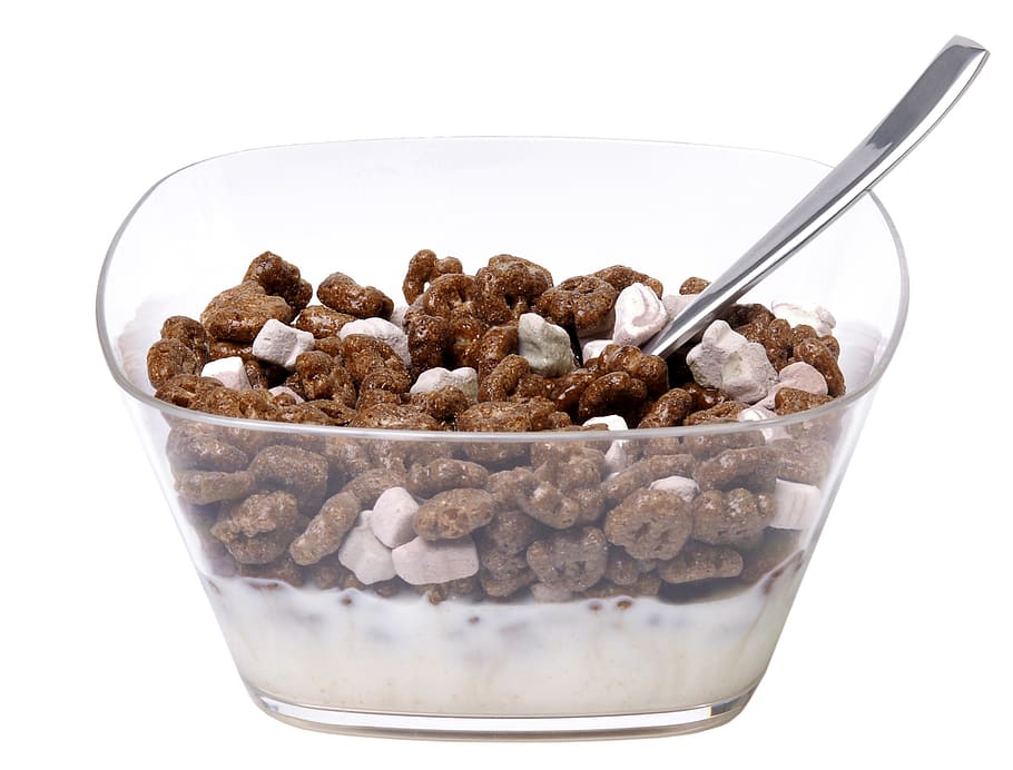 food, eat, diet, count, chocula, bowl, studio shot, food and drink, white background, indoors