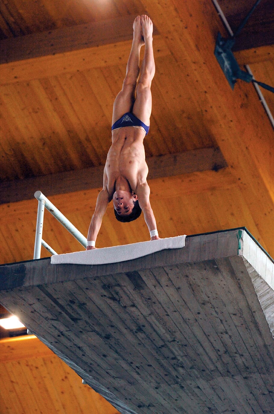 diver, handstand, platform, competitive, male, high, athlete, competition, acrobatic, precision