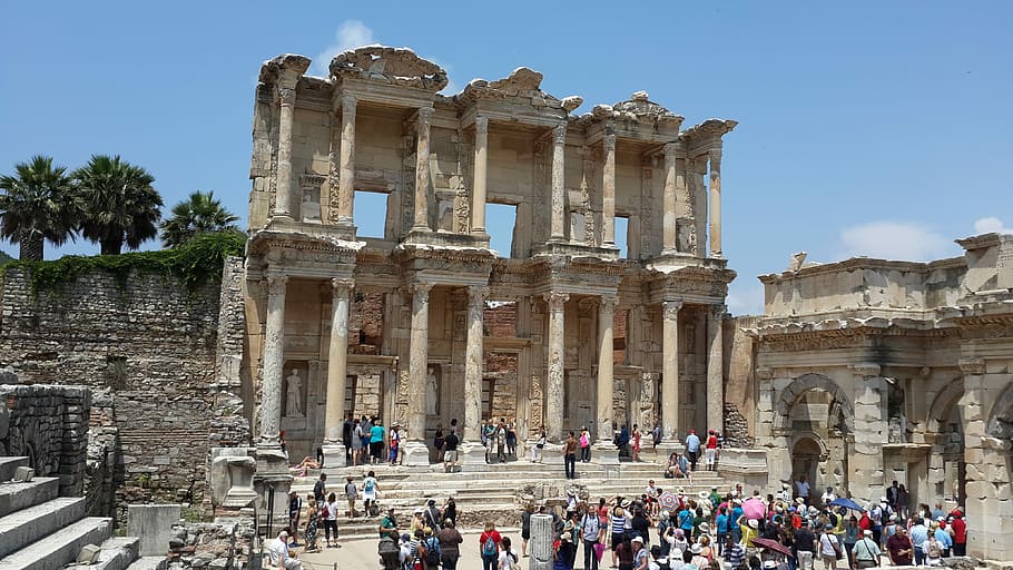 Efes, Turki, Ephesos, Selçuk, Aydin, turkey, tujuan perjalanan, eksterior bangunan, arsitektur, struktur bangunan