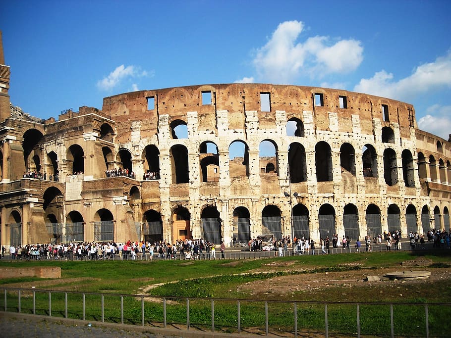 Roma, Italia, Coliseo, Historia, Anfiteatro, Romano, Roma - Italia, estadio, Ruina antigua, antigua
