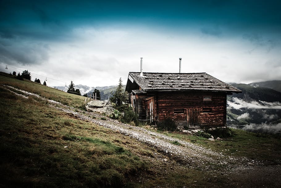 alpine, hut, alpine hut, austria, mountain hut, woodhouse, tyrol, architecture, built structure, building exterior