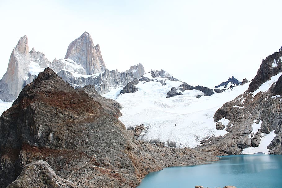 Mountain Lake Argentina Landscape Mountain Lake Snow Nature   Mountain Lake Argentina Landscape 