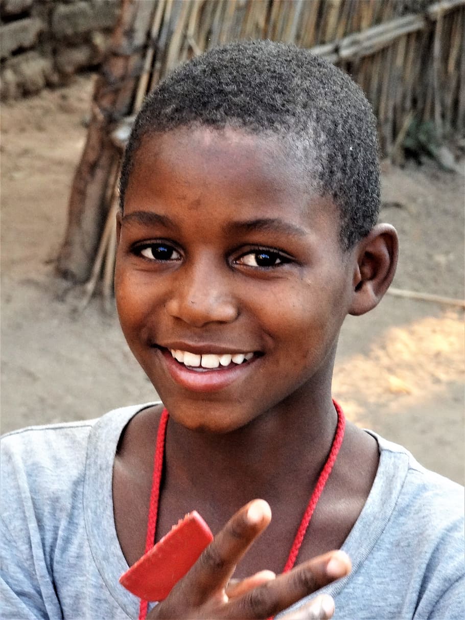 Child, Africa, Face, Smile, Human, boy, portrait, smiling, looking at camera, cheerful