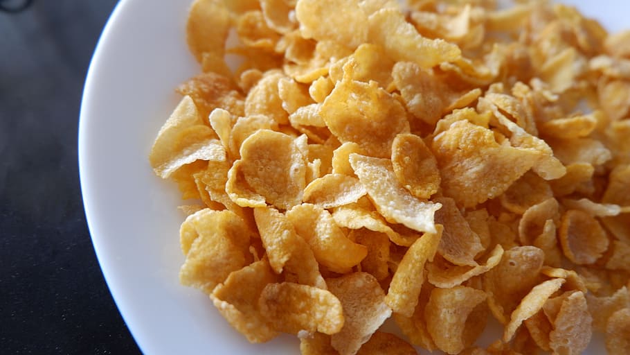 food, cornflake, sweets, food and drink, close-up, freshness, breakfast cereal, breakfast, healthy eating, meal