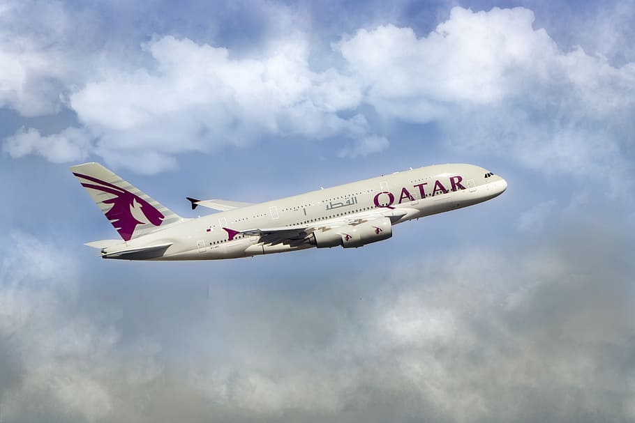 qatar, maskapai, udara, pesawat, penerbangan, bisnis, terbang, perjalanan, liburan, internasional