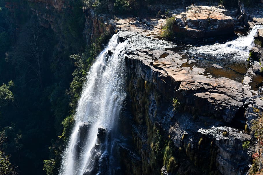 lisbon, waterfall, mpumalanga, stream, nature, river, landscape, scenery, water, scenic