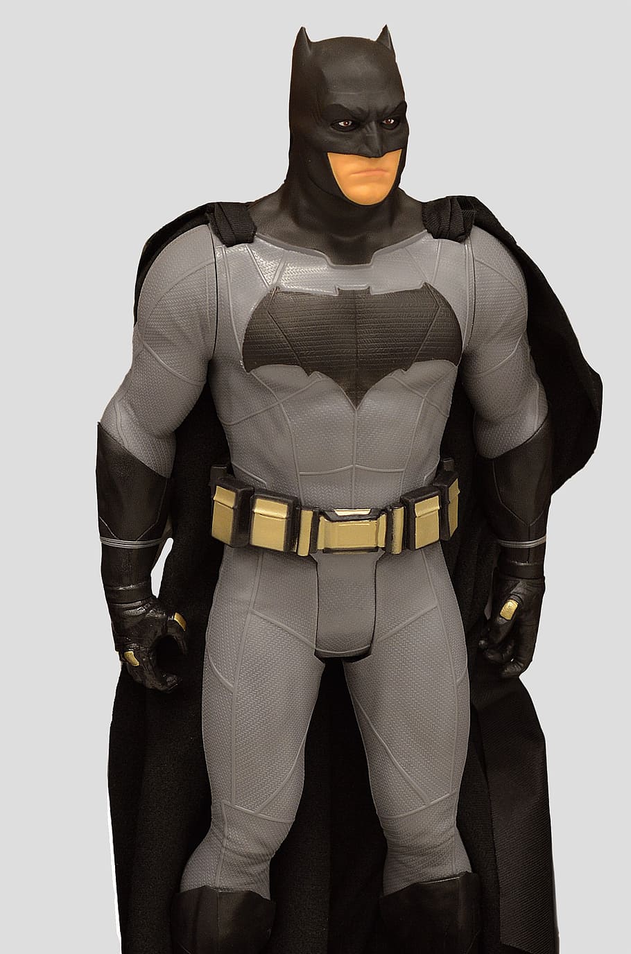 batman action figure, batman, superhero, cape, mask, costume, male, doll, action figure, power