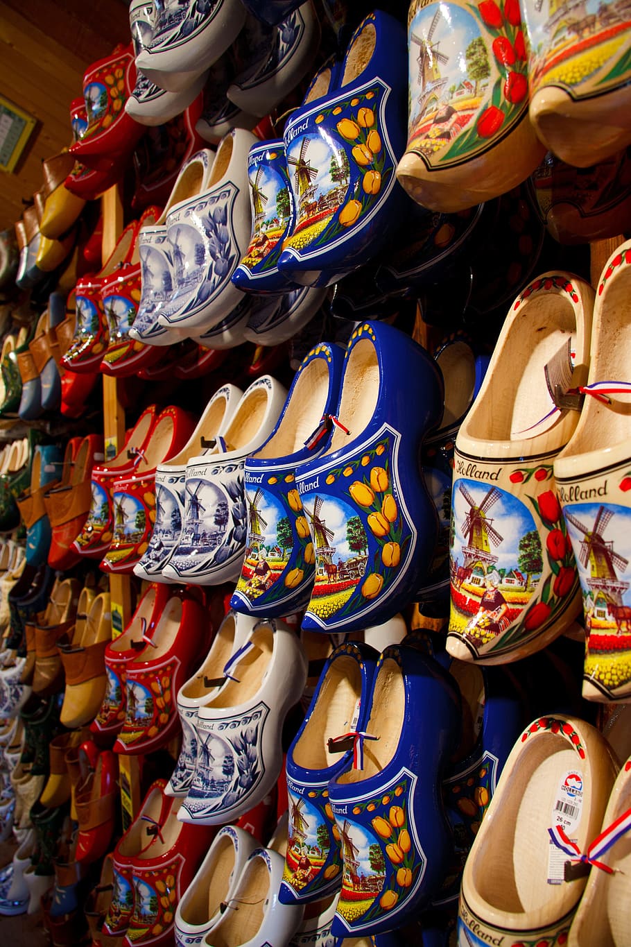 zueco, color, colorido, artesanía, holandés, calzado, hecho a mano, holanda, países bajos, pintura