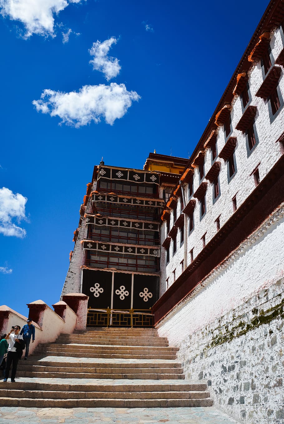 istana, Tibet, potala, lhasa, perjalanan, agama Budha, agama, Cina, Arsitektur, tengara