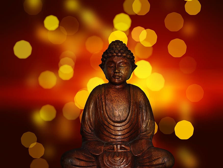 fotografía bokeh, gautama buda, buda, budismo, estatua, religión, asia, espiritual, meditación, creer