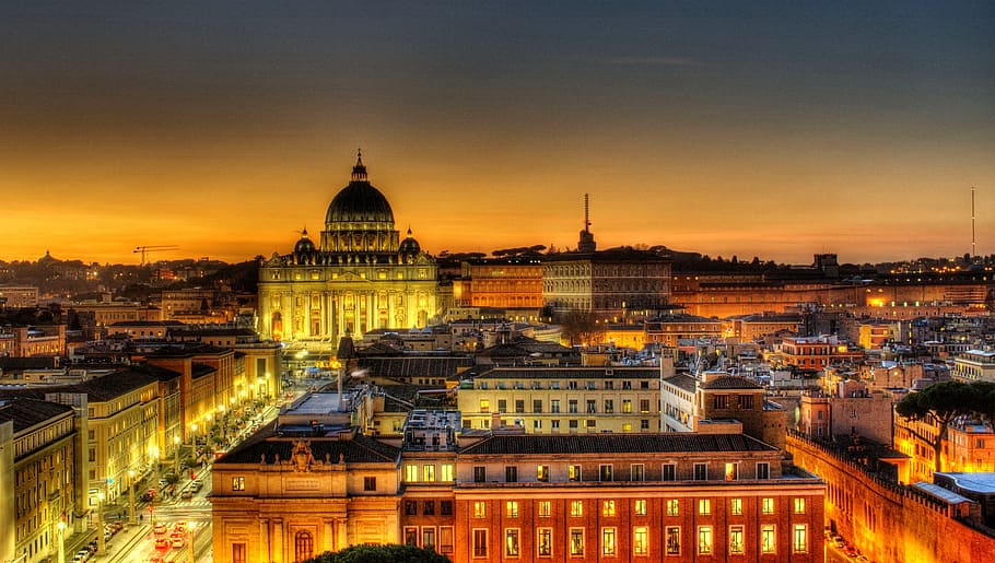Roma, foto aérea de la mezquita, exterior del edificio, arquitectura, estructura construida, cúpula, ciudad, cielo, paisaje urbano, edificio