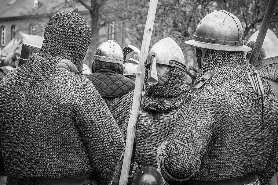 knight, armor, chainmail, security, protection, iron, army, day, real people, shoe
