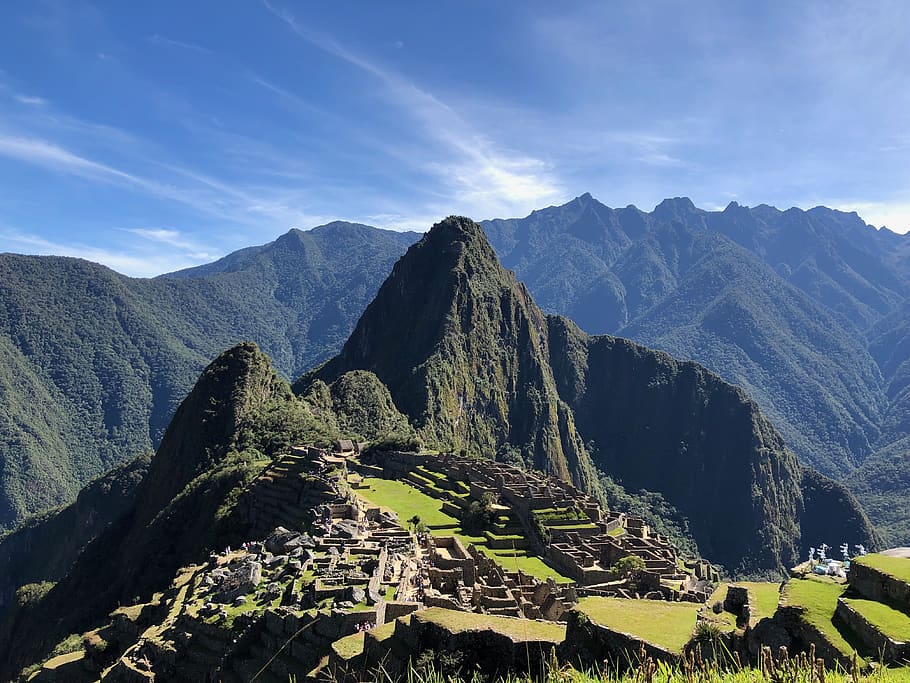 machu picchu, mountain, peru, inca, ancient, andes, tourism, landscape, mountains, historic