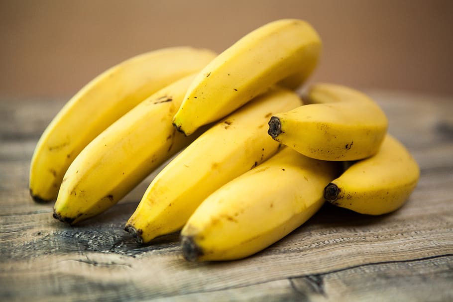 shallow, focus photography, file, banana, bananas, food, fruit, healthy, diet, dieting