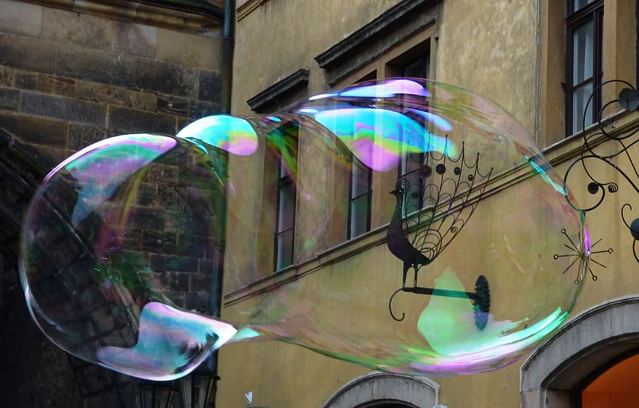 bubble, bubbles, soap, let bubble, reflection, round, spherical, the delicacy, multi colored, transparent
