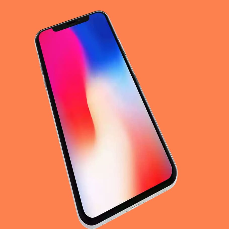 iphone x, iphone 10, google, studio shot, technology, single object, colored background, wireless technology, indoors, close-up