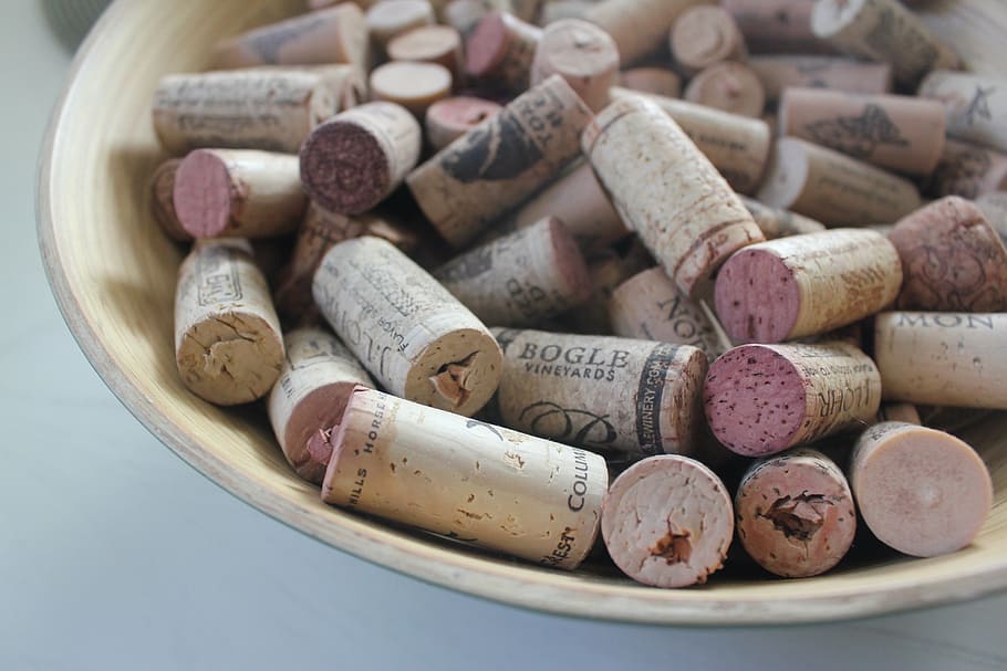 wine, corks, wine-cellar, drinking wine, cork - stopper, wine cork, large group of objects, abundance, food and drink, container