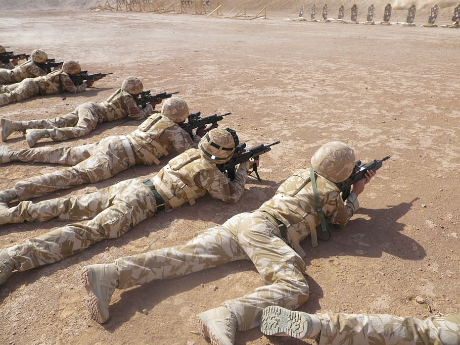 soldiers, prone, position, targeting, targets, afghanistan, shooting range, military, operational tours, troops
