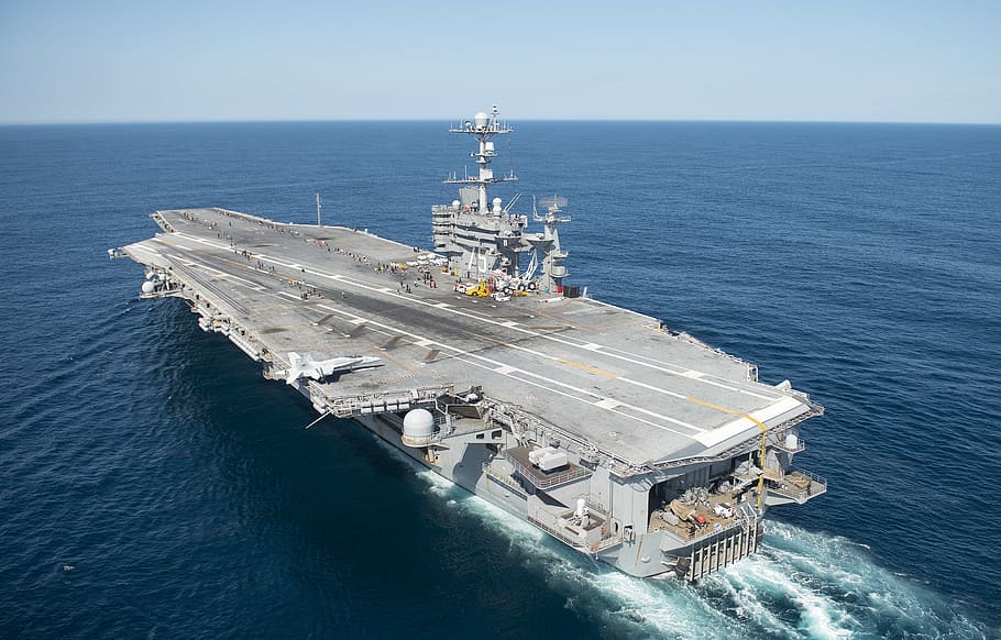 uss harry s, truman cvn 75, aerial, aircraft carrier, navy, usn, united states navy, united states, water, nautical vessel