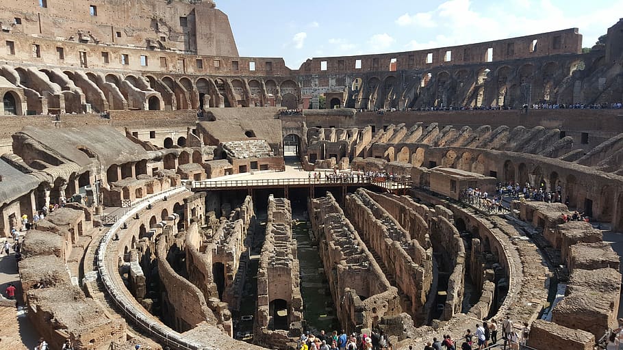 Coliseum, Historic, Italy, Ruins, landmark, acient, architecture, amphitheater, rome - Italy, roman
