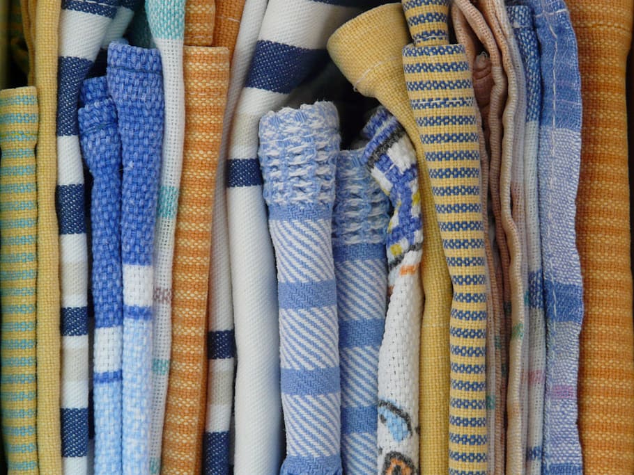 banyak aneka warna tekstil, Serbet, Kering, Bilas, Basah, Kain, tekstil, tisu, pakaian, katun