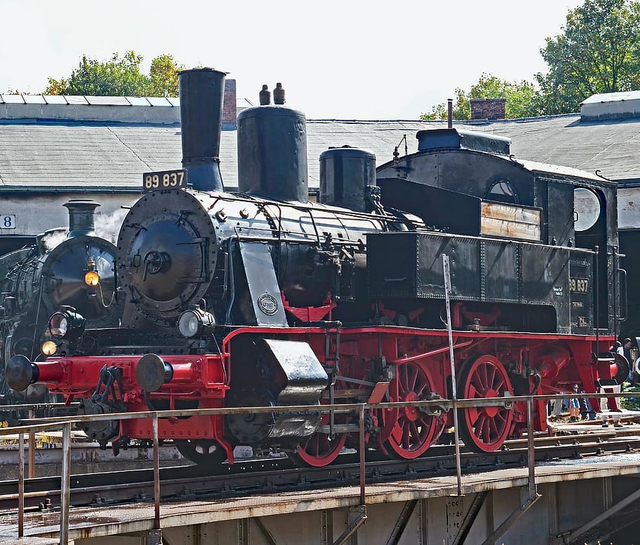 locomotora de vapor, bávaro, museo ferroviario, nördlingen, nostalgia, históricamente, oldtimer, br89, br 89, r 3-3