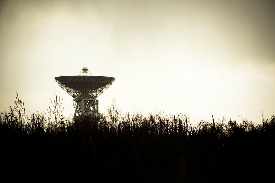 foto, torre de satélite, rádio telescópio, astronomia, antena de rádio, rádio astronomia, parabólico, prato, ciência, espaço