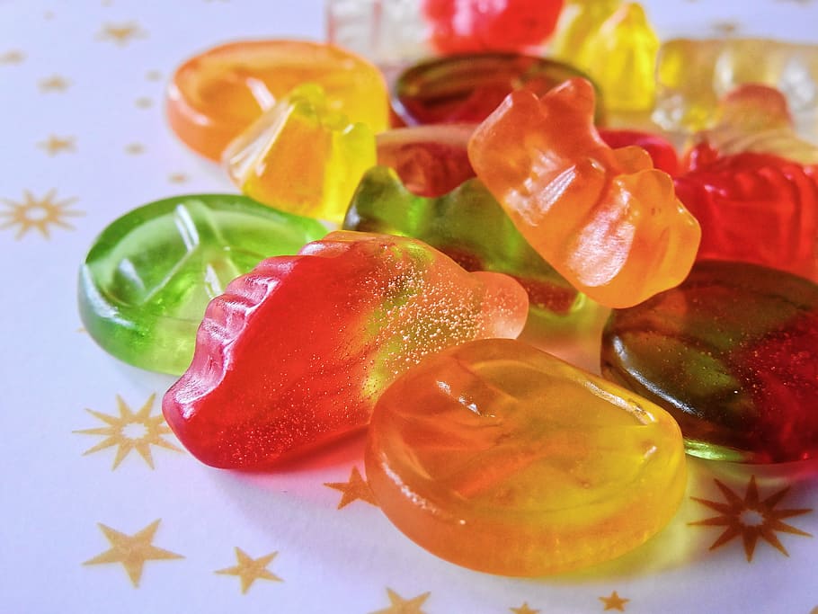 gummibärchen, candy, nibble, delicious, colorful, sweet, fruit jelly, sugar, gelatin, wine rubber