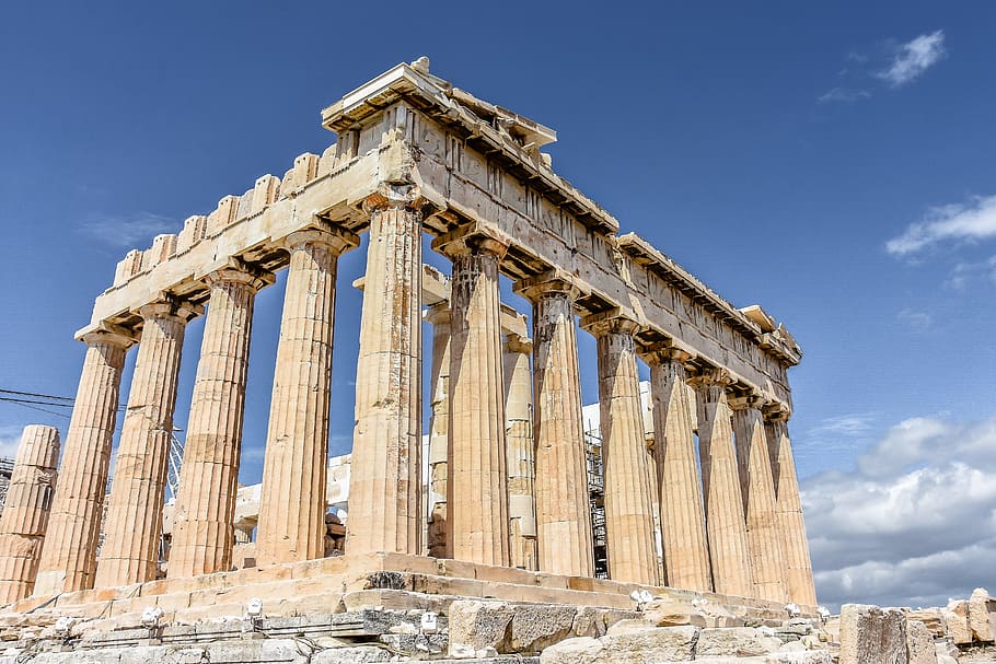 Partenón, Acrópolis, Atenas, Grecia, antigua, griega, arquitectura, monumento, viajes, turismo