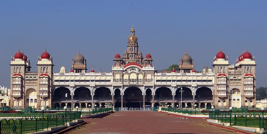 grey mosque, mysore palace, architecture, landmark, structure, historic, travel, indo-saracenic, mysuru, karnataka