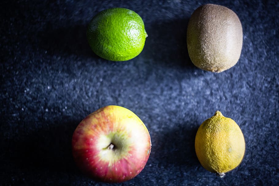 kiwi, apple, lemon, citrus, juicy, fruit, food, healthy eating, food and drink, freshness
