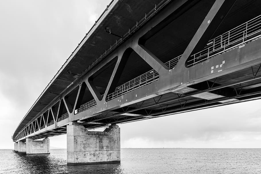 sound, bro, water, malmö, the öresund bridge, sea, scandinavia, baltic, outdoor, transport