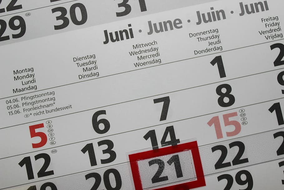 kalender putih, kalender, pembayaran, jumlah, tahun, tanggal, Juni, minggu, paket, waktu