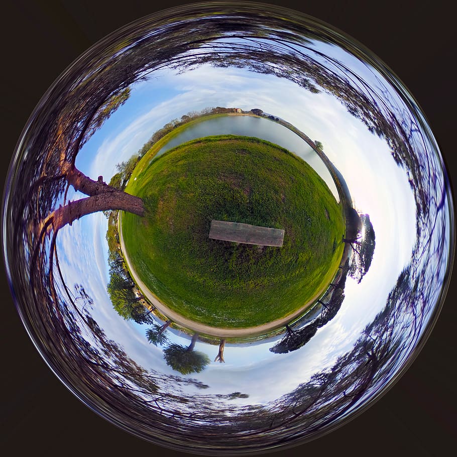 landscape, small planet, planet earth, italy, planet, nature, sphere, solitude, tree, 360°