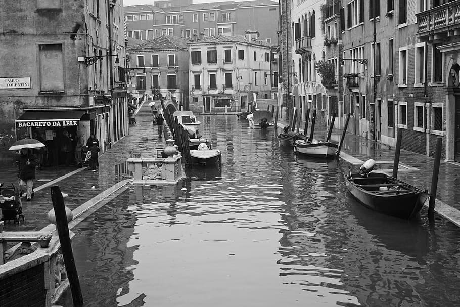 Venice, Water, Italy, Channel, Houses, channels, boat, colorful houses, tourism, nautical vessel
