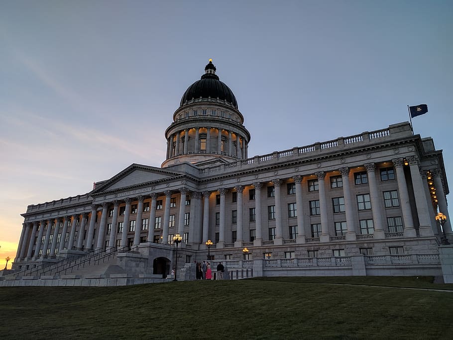 Utah State Capitol, State Building, utah, city hall, salt lake city, dome, architecture, government, building exterior, built structure
