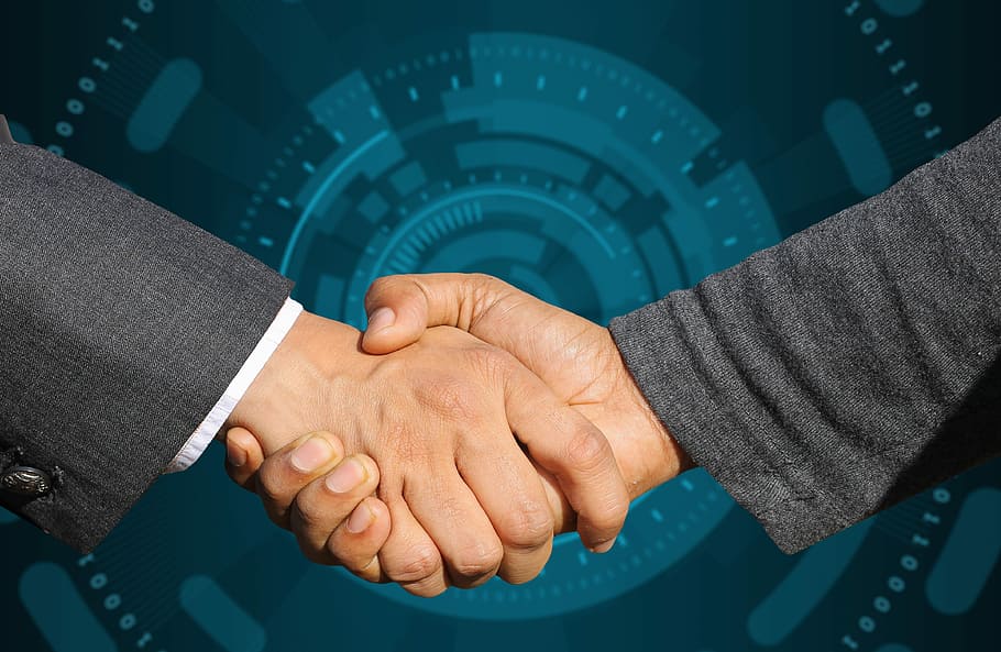 two, people, shaking, hands, handshake, business, agreement, meeting, businessman, partnership