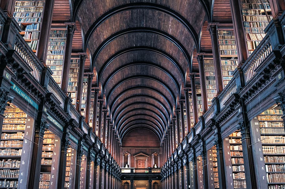 architectural, photography, library, dublin, trinity college, building, ireland, architecture, city, travel