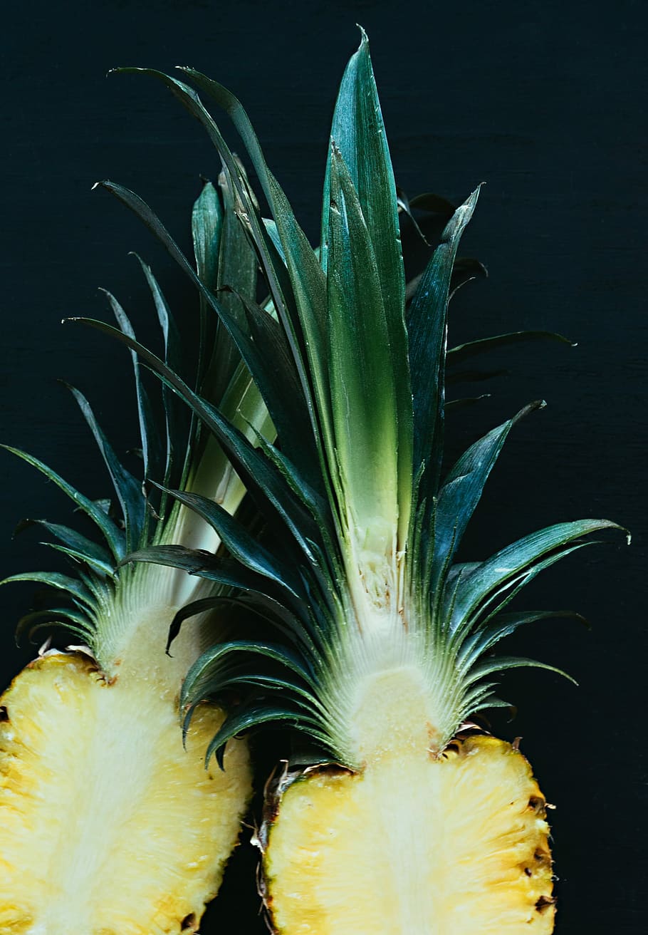 Pineapple, exitic, fruit, yellow, food, nature, freshness, close-up, tropical Climate, ripe