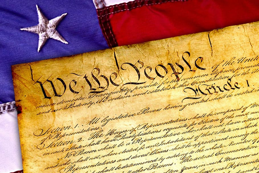 Constituição americana, bandeira, congresso continental, documento, fotos, governo, leis, domínio público, EUA, patriotismo
