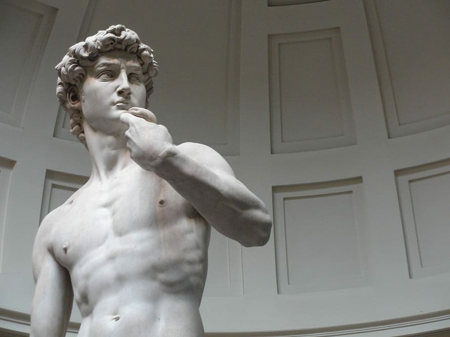 Estátua de David, arte, David, Florença, foto, Itália, homem, domínio público, escultura, estátua