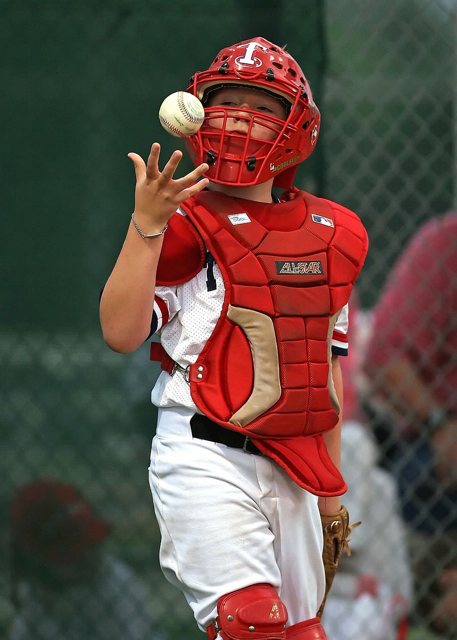 selective, focus photo, person, holding, tossing, baseball, baseball player, little league, player, game