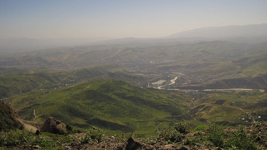 Tayikistán, montañas, paisaje, cielo, naturaleza, pase, verano, altura, montaña, rocas
