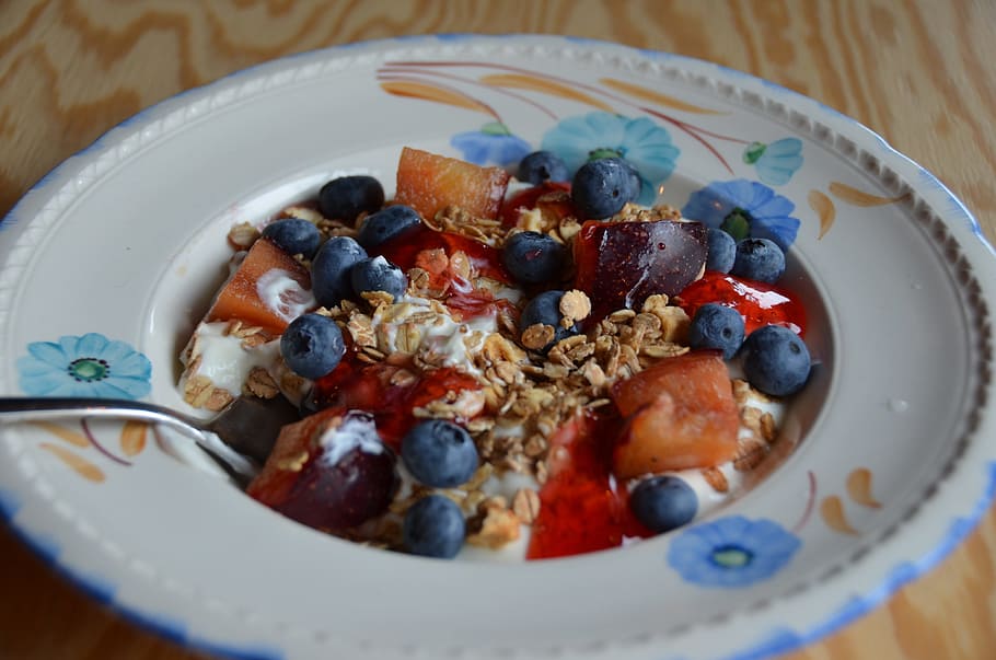 muesli, blueberry, sehat, penting, sarapan, islandia, prem, oatmeal, nutrisi, buah