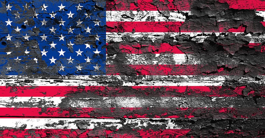 marchito, bandera, américa, papel tapiz de madera, estados unidos, americano, antiguo, resistido, estados de américa, rayas