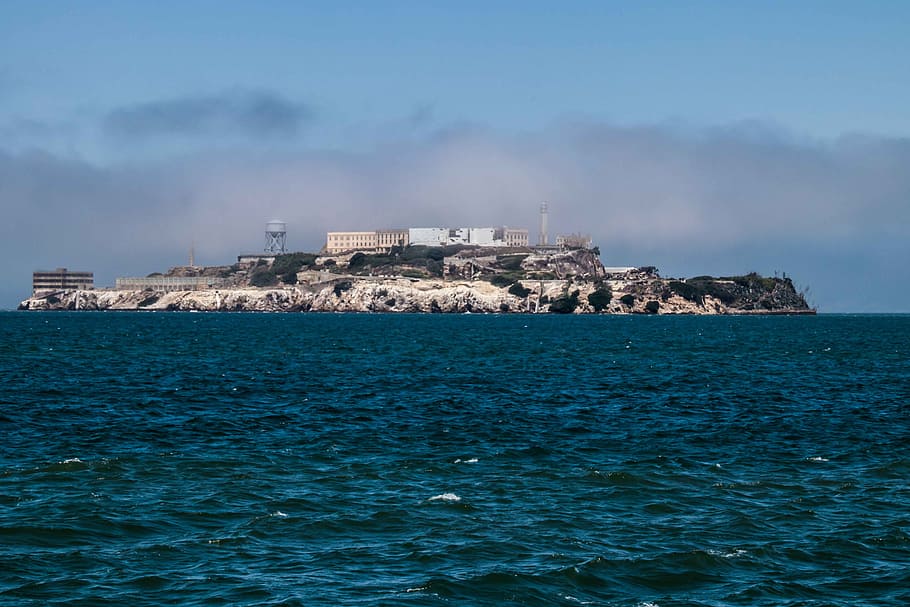 alcatraz, prison, island, san francisco, california, usa, historically, america, prison island, sea