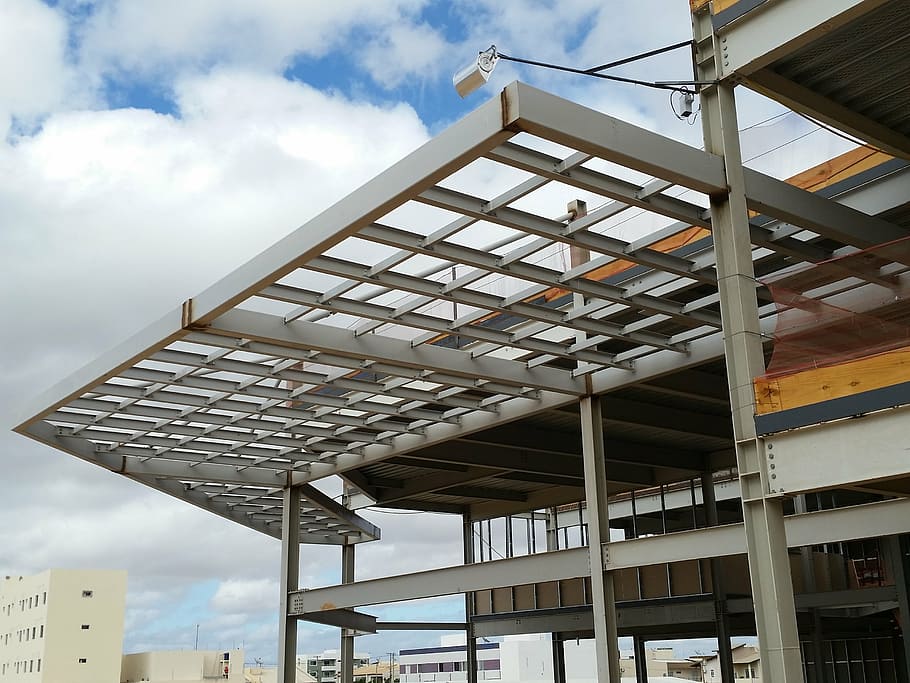 building, metal structures, metallic, structure, marquise, work, steel frame, weld, built structure, architecture
